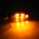 2 szt. kierunkowskazów motocyklowych 5 x 1,8 cm kierunkowskazy LED 12V Wodoodporne IP65 kierunkowskazy plastikowe gwint 8 mm Uniwersalne kierunkowskazy motocyklowe czarne 2