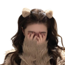 2 szt. Pluszowe klipsy do włosów 5,3 cm Uszy kota Trójkątny klips Urocza dekoracja do włosów Miękkie mini klipsy do fryzury 7