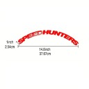 2 τμχ Αυτοκόλλητα για ελαστικά 37,67×2,54 εκ. SPEEDHUNTERS Αδιάβροχα PVC αυτοκόλλητα για τροχούς Στυλάτη διακόσμηση για βελτίωση αυτοκινήτων 2