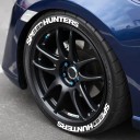 2 uds. Calcomanías para neumáticos 37,67×2,54 cm SPEEDHUNTERS Calcomanías de PVC impermeable para ruedas Decoración estilizada para tuning 1
