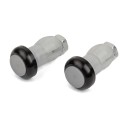 2 uds. de luces LED para los extremos del manillar Intermitente de advertencia para bicicleta 2 modos 45 x 25 mm Aluminio y goma 3