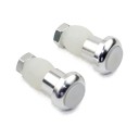 2 uds. de luces LED para los extremos del manillar Intermitente de advertencia para bicicleta 2 modos 45 x 25 mm Aluminio y goma 5