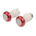 2 uds. de luces LED para los extremos del manillar Intermitente de advertencia para bicicleta 2 modos 45 x 25 mm Aluminio y goma 1