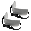 2 unidades de almofada de apoio para a cabeça 29 x 8 cm com correia ajustável Almofada de viagem de apoio Apoio ergonómico para o pescoço 3