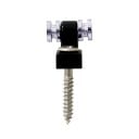 2 unidades de árboles de rodillos cromados para guitarra eléctrica Soportes y guías de cuerdas Roller String Trees Retainer Guide Accesorios 2