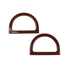 2 unidades de asas para bolsas en forma de D Repuestos decorativos para bolsos Bolsos de ganchillo Fabricación y reparación de bolsos ABS 11,8x8,3 cm 7