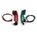 2 unidades de luces de navegación LED rojas y verdes para barcos 12–24V resistentes al agua ABS+PMMA luces laterales de señalización para yates, veleros y barcos marítimos 2