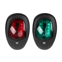 2 unidades de luzes de navegação LED para barcos 12V 24V Luzes de posição à prova de água Vermelha Verde Lâmpadas marítimas Luzes de proa 1