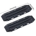 2 unidades de Placas de tracción portátiles para coches RC 1:10 y 1:8 133 × 39 mm Resistentes almohadillas auxiliares para el rescate 2