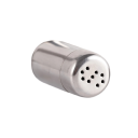 2 unidades mini doseador de especiarias com orifícios 4,8 x 2,6 x 2,4 cm aço inoxidável prateado para polvilhar e armazenar especiarias na cozinha 3