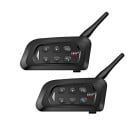 2 V4 Plus Bluetooth 5.1 IP65 -sisäpuhelinsetti 4 kuljettajaa 1500 m HIFI-ääni FM-radio Samanaikainen musiikin kuuntelu ja sisäpuhelin 24 tunnin 1