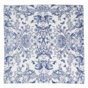 20 bucăți Servetele din hârtie 33 x 33 cm 2 straturi Motiv păsărilor albastre și flori în stil vintage Servetele decorative pentru masă Cerneală 1