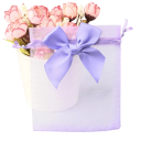 20 ks Darčekové taštičky z organzy 9 x 12 cm Tašky so sťahovacou šnúrkou a mašľou Vianočný večierok Svadobné balenie cukroviniek Šperky Elegantný dekoratívny obal Dary 2