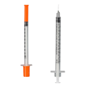 20 ks jednorázová veterinární stříkačka 1 ml 10,6 cm plastová přesné dávkování pro očkování a aplikaci léčiv u zvířat 1