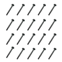20 pcs Black Long Screws for PC Case Fan Metal Mounting Screws for Securing Coolers and Computer Components 1