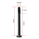 20 pcs Black Long Screws for PC Case Fan Metal Mounting Screws for Securing Coolers and Computer Components 2