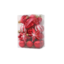 20 pcs Décorations de Noël suspendues en différentes formes boules stalactites étoiles Décor Noël pour la maison sur le sapin et l'intérieur 3