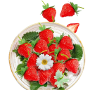 20 pcs Fraises artificielles 3,5 x 3,3 cm Fraises en plastique fausses Décoration réaliste Jouet pour enfants pour la cuisine, l'agencement et la décoration 2