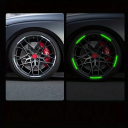 20 pcs Reflective Wheel Stickers 9 x 7 cm Safety Light Stickers for Cars and Motorcycles Visibility in the Dark Night Riding 2
