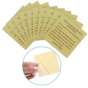 20 pcs Sada de reparação de película de piscina 50 x 50 mm remendos de PVC Amarelo + branco Autocolantes à prova de água para piscinas banheiras 4