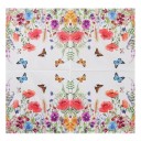 20 pcs Serviettes en papier Motif prairie et papillons 33 x 33 cm 2 couches Serviettes de table décoratives Encre alimentaire naturelle à base d'eau 1