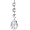 20 pièces d'ornements transparents en forme de goutte Décorations de Noël suspendues en cristal pour sapin Gouttes en acrylique élégantes pour décoration hivernale 1