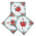 20 pz Tovaglioli di carta 33 x 33 cm 2 strati Motivo natalizio bastoncino di zucchero e stella di Natale Tovaglioli decorativi natalizi per la tavola Inchiostro a base d'acqua 1