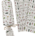 20 Sheets of Silk Wrapping Paper 20 x 35 cm Christmas Lantern Pattern White Paper with Winter Motifs of Trees, Stars and Bulbs for Gifts 3