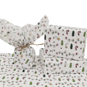 20 Sheets of Silk Wrapping Paper 20 x 35 cm Christmas Lantern Pattern White Paper with Winter Motifs of Trees, Stars and Bulbs for Gifts 4