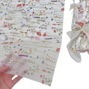 20 Sheets of Silk Wrapping Paper 50 x 35 cm Semi-Transparent Paper with Lavender and Floral Print White Gift Wrap for Weddings and Celebrations 2