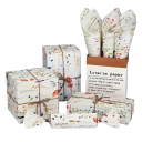 20 Sheets of Silk Wrapping Paper 50 x 35 cm Semi-Transparent Paper with Lavender and Floral Print White Gift Wrap for Weddings and Celebrations 4