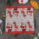 20 sztuk Papierowe serwetki 33 x 33 cm Świąteczne serwetki z Mikołajem i prezentami Dekoracyjne serwetki na świąteczny stół Świąteczna dekoracja 2