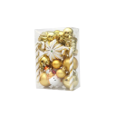 20 unidades de adornos navideños colgantes en diferentes formas: bola, muñeco de nieve, estrella. Decoración navideña colgante 5