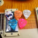 20 unidades de pua de celuloide de 0.96 mm, set de colores para guitarra acústica y eléctrica, puas resistentes y duraderas para un juego preciso 2