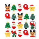 20 unidades mini Figuras Navideñas de Resina Pequeñas Decoraciones Festivas para el Hogar Detalles Invernales 3