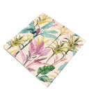 20 unidades Servilletas de papel 33 x 33 cm 2 capas Color melocotón Motivo de hojas tropicales Servilletas decorativas para mesa Tinta a base de agua 2
