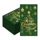 20 unidades Servilletas de papel 40 x 33 cm Servilletas navideñas Merry Christmas Servilletas decorativas navideñas para comidas festivas 3