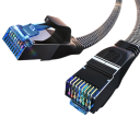 2000MHz síťový kabel CAT 8 40Gbps 10 m SFTP opletený RJ45 černý pro připojení PC notebook router modem herní konzole 2