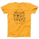 Dam T-shirt med blommor A221 5