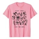 Dam T-shirt med blommor A221 12