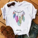Dam T-shirt med drömfångare 2