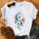 Dam T-shirt med drömfångare 9