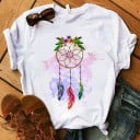 Dam T-shirt med drömfångare 14