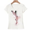 Dam T-shirt med balettmotiv 1