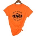 T-shirt med kameratema för kvinnor 5