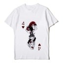 Dam T-shirt med kortmotiv 2