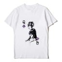 Dam T-shirt med kortmotiv 5