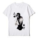 Dam T-shirt med kortmotiv 13
