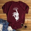 Dam T-shirt med handmotiv 2