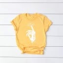 Dam T-shirt med handmotiv 9